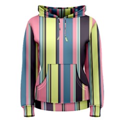 Stripes Colorful Wallpaper Seamless Women s Pullover Hoodie