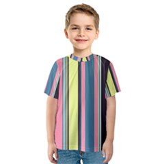 Stripes Colorful Wallpaper Seamless Kids  Sport Mesh Tee