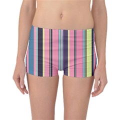 Stripes Colorful Wallpaper Seamless Boyleg Bikini Bottoms