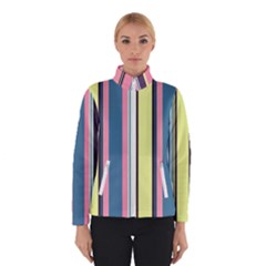 Stripes Colorful Wallpaper Seamless Winter Jacket