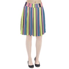 Stripes Colorful Wallpaper Seamless Pleated Skirt