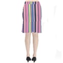 Stripes Colorful Wallpaper Seamless Short Mermaid Skirt View2