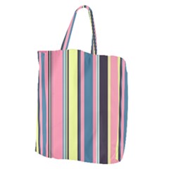 Stripes Colorful Wallpaper Seamless Giant Grocery Tote