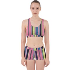 Stripes Colorful Wallpaper Seamless Work It Out Gym Set