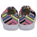 Stripes Colorful Wallpaper Seamless Kids  Classic Low Top Sneakers View4