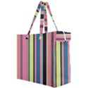 Stripes Colorful Wallpaper Seamless Canvas Travel Bag View2