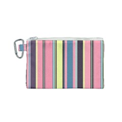 Stripes Colorful Wallpaper Seamless Canvas Cosmetic Bag (small) by Vaneshart