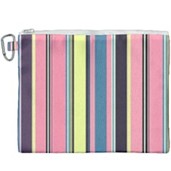 Stripes Colorful Wallpaper Seamless Canvas Cosmetic Bag (XXXL)