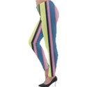 Stripes Colorful Wallpaper Seamless Lightweight Velour Leggings View3