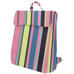 Stripes Colorful Wallpaper Seamless Flap Top Backpack