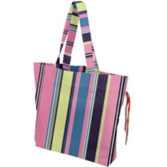 Stripes Colorful Wallpaper Seamless Drawstring Tote Bag