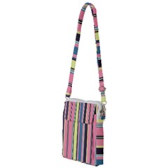 Stripes Colorful Wallpaper Seamless Multi Function Travel Bag