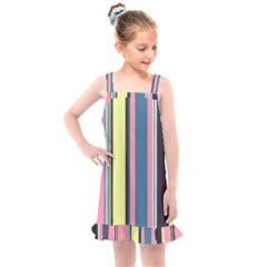 Stripes Colorful Wallpaper Seamless Kids  Overall Dress