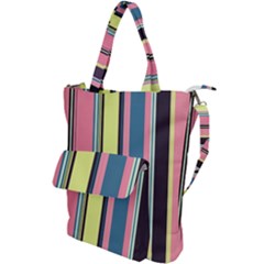 Stripes Colorful Wallpaper Seamless Shoulder Tote Bag