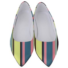 Stripes Colorful Wallpaper Seamless Women s Low Heels