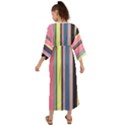 Stripes Colorful Wallpaper Seamless Grecian Style  Maxi Dress View2