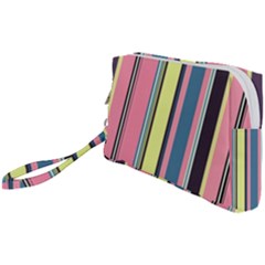 Stripes Colorful Wallpaper Seamless Wristlet Pouch Bag (Small)