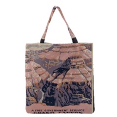 Vintage Travel Poster Grand Canyon Grocery Tote Bag by Vaneshart
