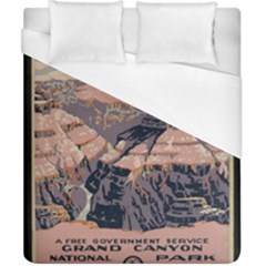 Vintage Travel Poster Grand Canyon Duvet Cover (California King Size)