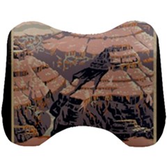 Vintage Travel Poster Grand Canyon Head Support Cushion