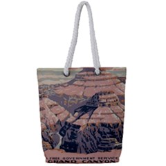 Vintage Travel Poster Grand Canyon Full Print Rope Handle Tote (Small)