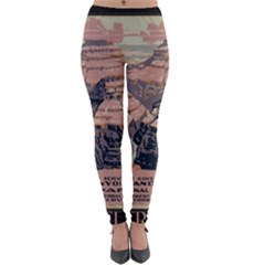 Vintage Travel Poster Grand Canyon Lightweight Velour Leggings