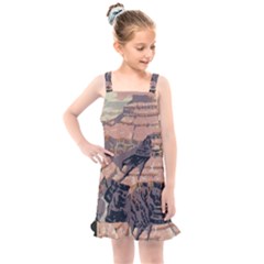 Vintage Travel Poster Grand Canyon Kids  Overall Dress