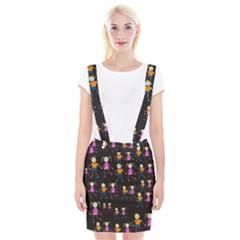 Seamless Tile Background Braces Suspender Skirt by Vaneshart