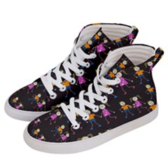 Seamless Tile Background Men s Hi-top Skate Sneakers