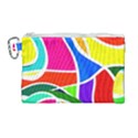 Abstract Background Canvas Cosmetic Bag (Large) View1