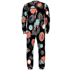 Seamless Sweets Background Onepiece Jumpsuit (men)  by Vaneshart