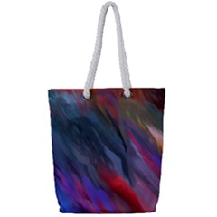 Abstract Paint Painting Watercolor Full Print Rope Handle Tote (small) by Vaneshart