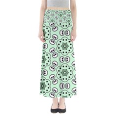 Background Texture Dots Pattern Full Length Maxi Skirt