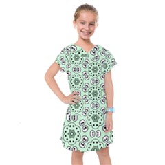 Background Texture Dots Pattern Kids  Drop Waist Dress