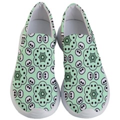 Background Texture Dots Pattern Women s Lightweight Slip Ons by Vaneshart