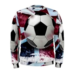 Soccer Ball With Great Britain Flag Men s Sweatshirt by Vaneshart