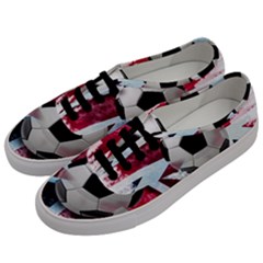 Soccer Ball With Great Britain Flag Men s Classic Low Top Sneakers by Vaneshart