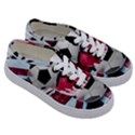 Soccer Ball With Great Britain Flag Kids  Classic Low Top Sneakers View3