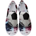 Soccer Ball With Great Britain Flag Men s Slip On Sneakers View1