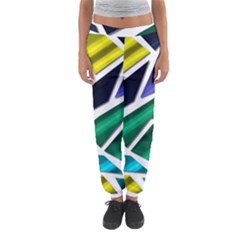 Mosaic Shapes Women s Jogger Sweatpants