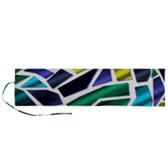 Mosaic Shapes Roll Up Canvas Pencil Holder (l) by Vaneshart