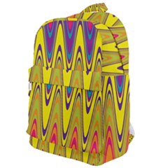 Retro Colorful Waves Background Classic Backpack