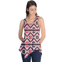 Folklore Ethnic Pattern Background Sleeveless Tunic