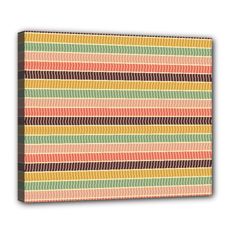 Vintage Stripes Lines Background Deluxe Canvas 24  X 20  (stretched)