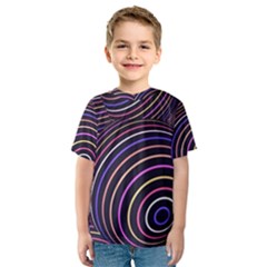 Abtract Colorful Spheres Kids  Sport Mesh Tee