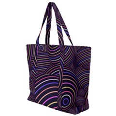 Abtract Colorful Spheres Zip Up Canvas Bag by Vaneshart