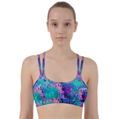 Background Texture Pattern Line Them Up Sports Bra