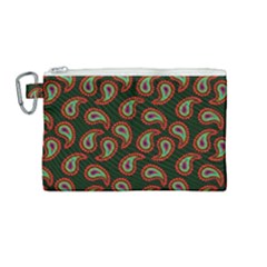 Seamless Paisley Pattern Canvas Cosmetic Bag (Medium)