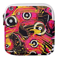 Abstract Clutter Mini Square Pouch by Vaneshart