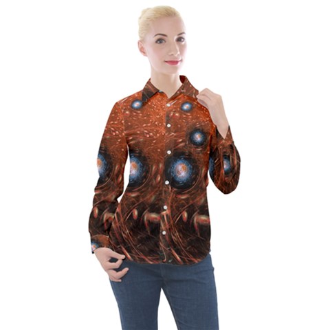 Peacock World Women s Long Sleeve Pocket Shirt by Vaneshart